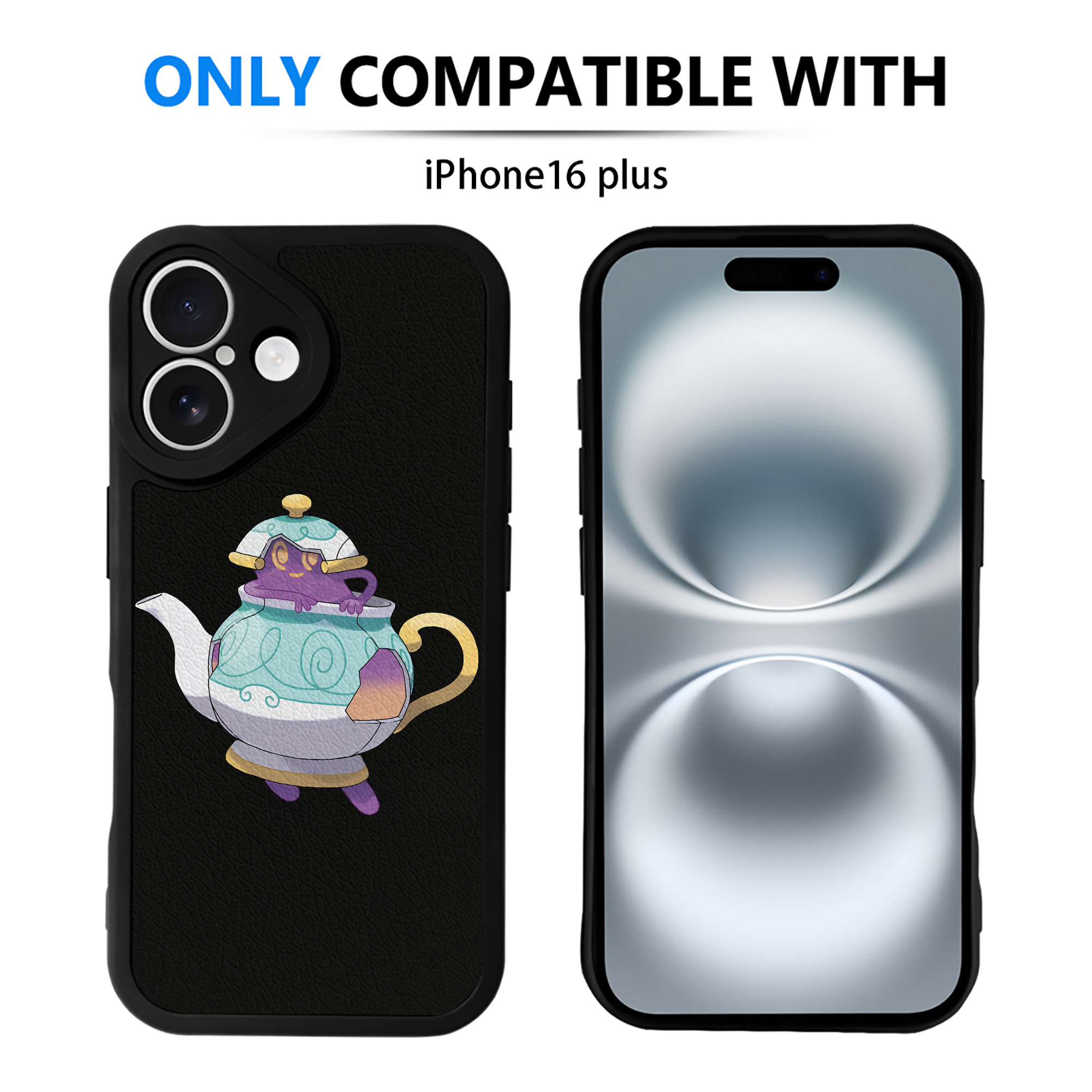 （画像用） ポケットモンスター Pokémon 【iPhone 16シリーズ対応】シリコンスマホケース（レザー調） 材質：シリコン